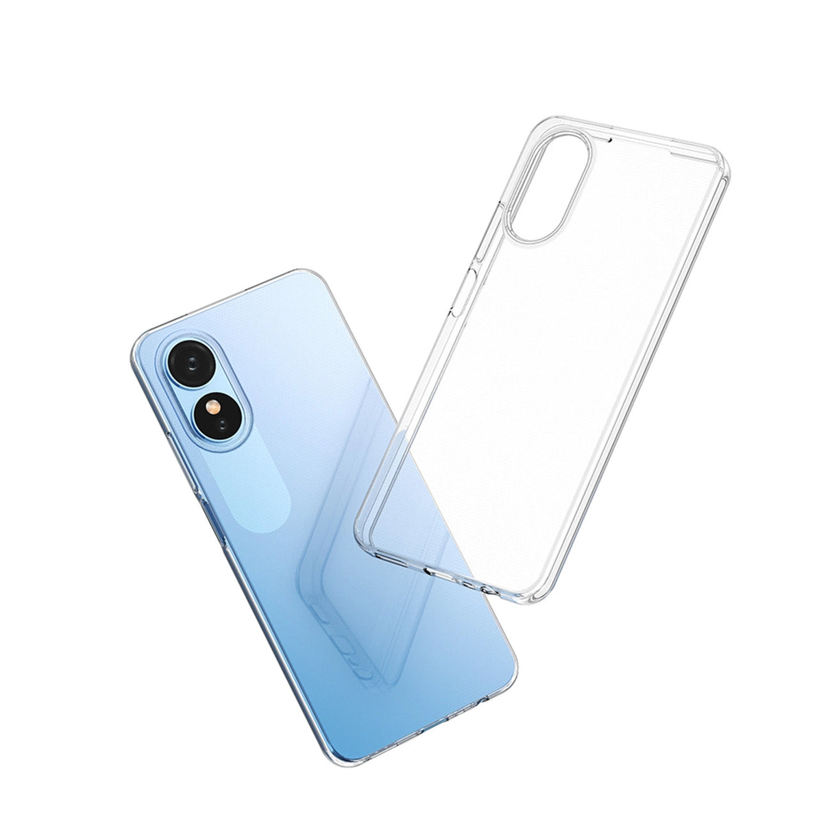 Ultra Clear 0,5 mm case til Oppo A17 tynd omslag gennemsigtig