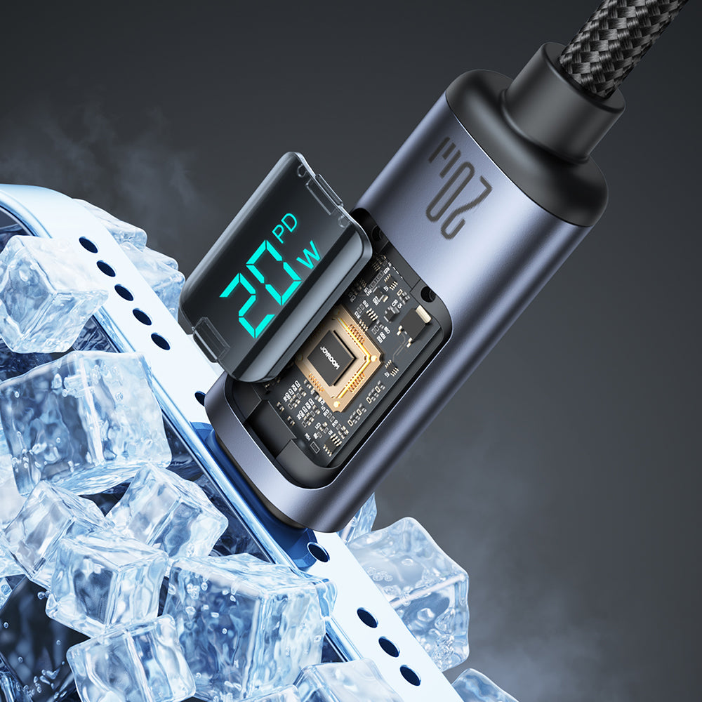 Joyroom Prism Series A16 Lightning / USB-C PD 20W 1,2m kabel - sort