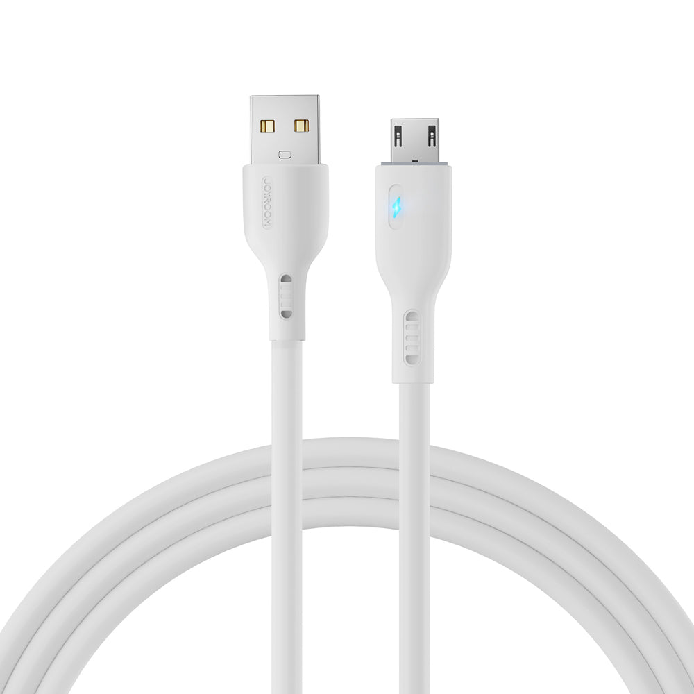 Joyroom Premium Series A13 USB-A / micro USB 2.4A 2m Kabel - Hvid