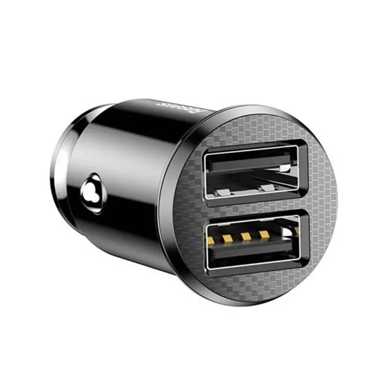 Baseus Grain Car Charger 2x USB 5V 3.1A (sort)
