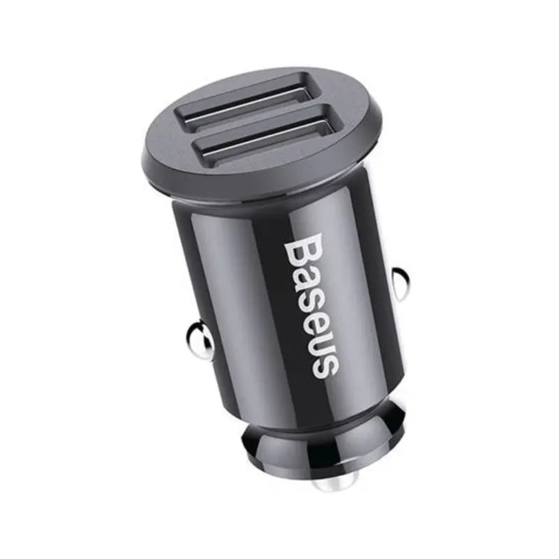 Baseus Grain Car Charger 2x USB 5V 3.1A (sort)