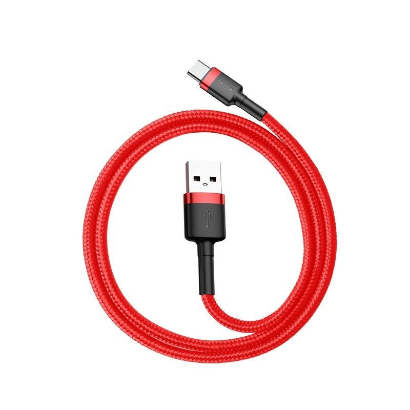 Baseus Cafule kabel USB-C 3A 1m (rødt)