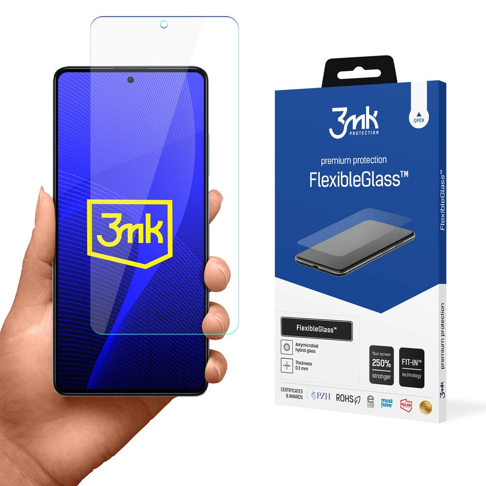 Hærdet glas til Xiaomi Redmi Note 12 Pro Hybrid Flexi 7H Series 3mk FlexibleGlass