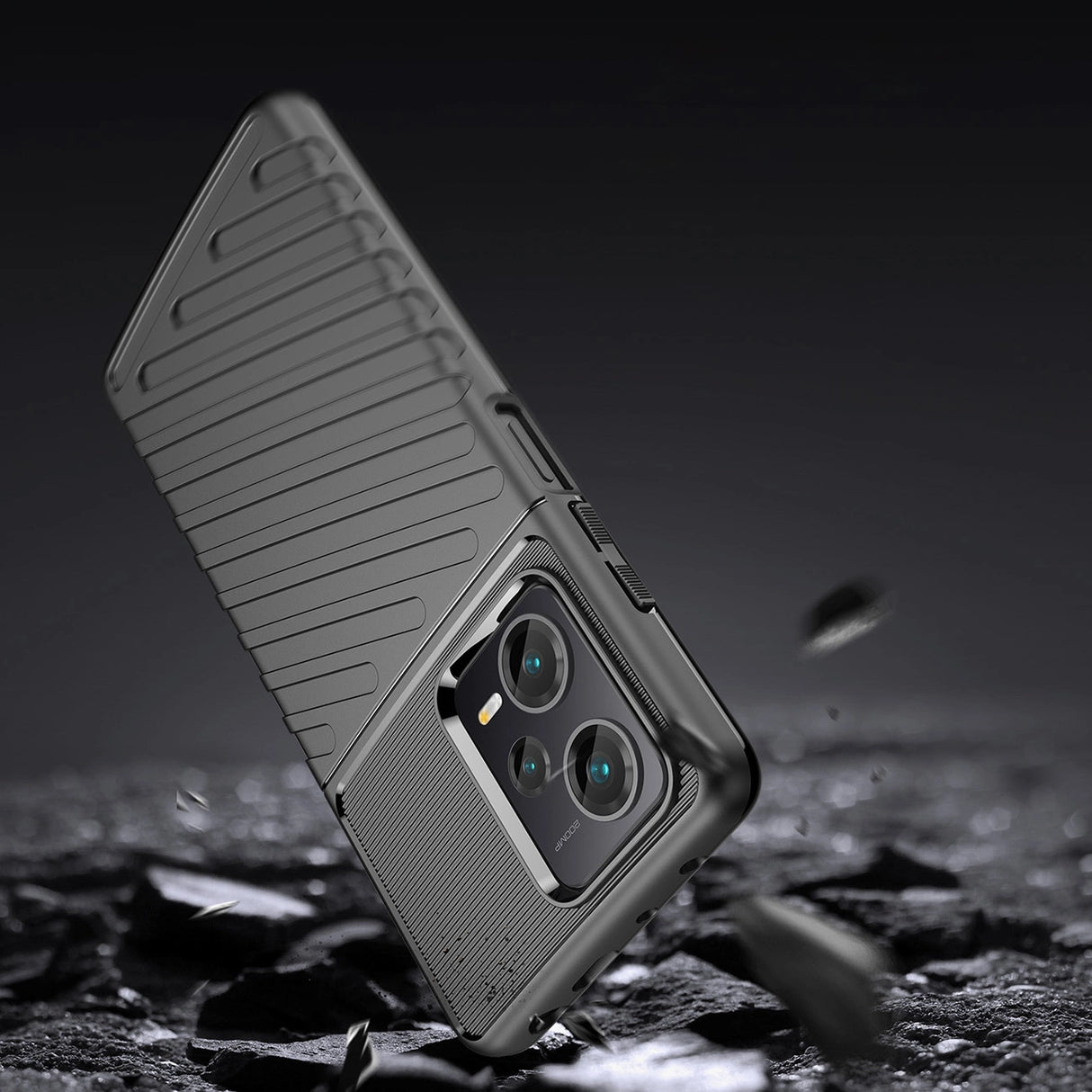 Thunder Case case for Xiaomi Redmi Note 12 Pro+ silicone armor case black