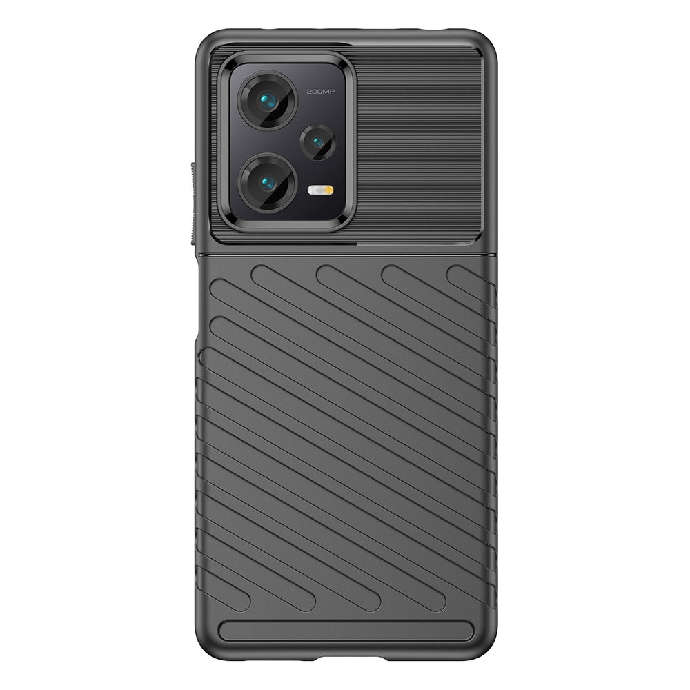 Thunder Case til Xiaomi Redmi Note 12 Pro+ silikone rustningskasse sort