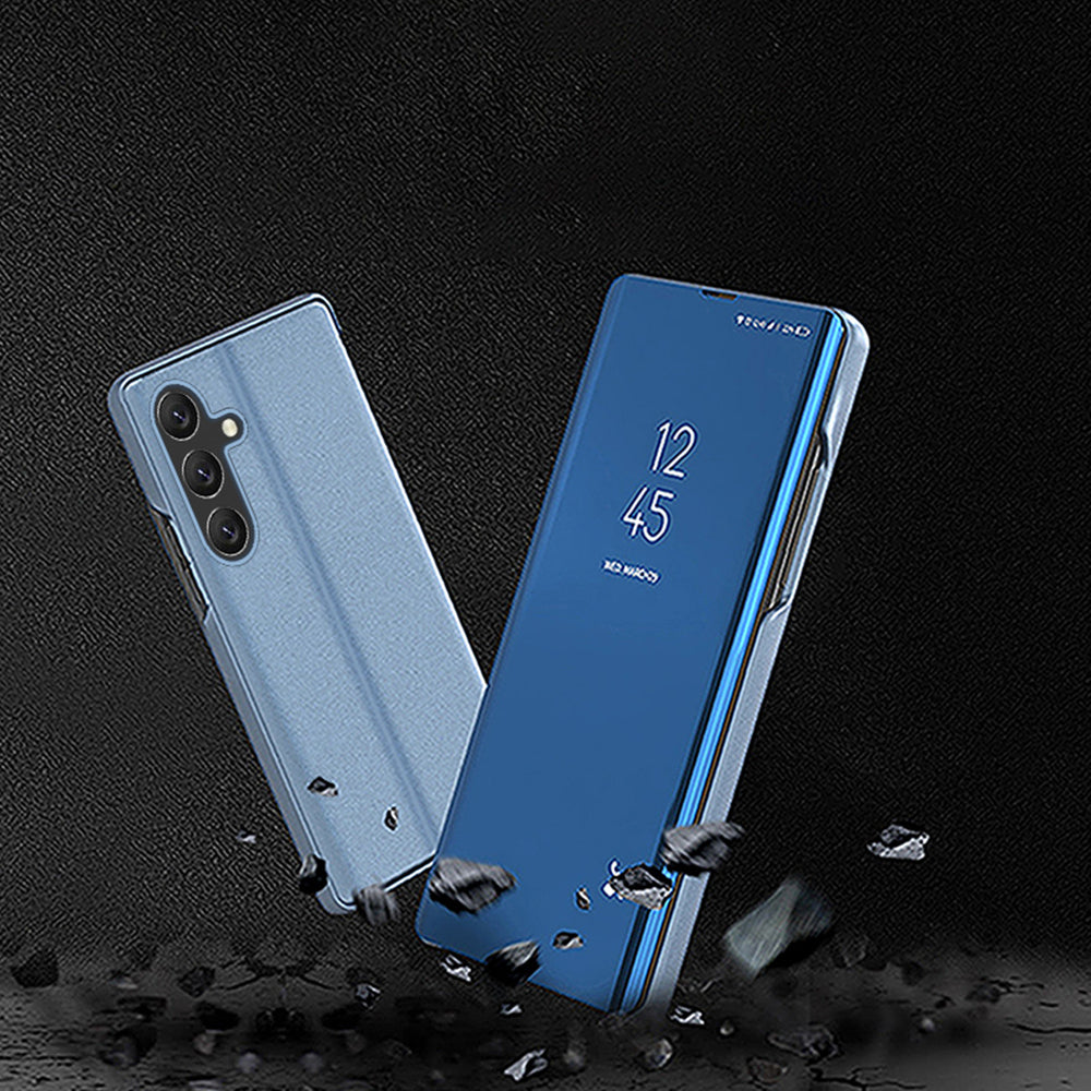 Clear View Case cover til Samsung Galaxy A24 4G flip cover blå