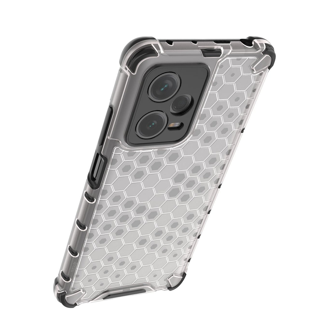 Honeycomb case til Xiaomi Redmi Note 12 Pro+ pansret hybrid cover sort