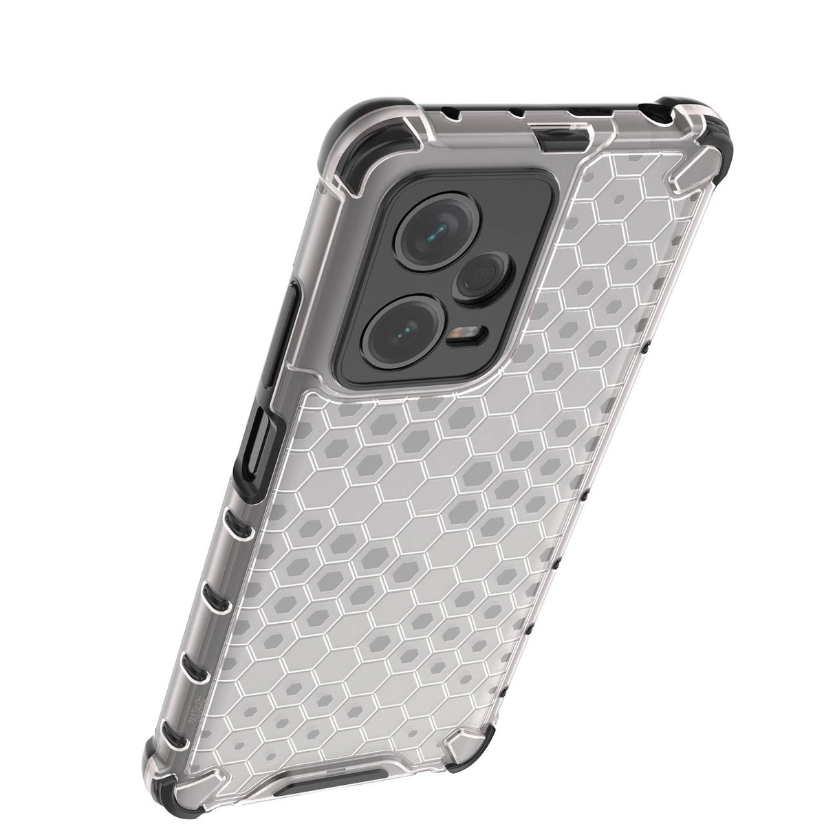 Honeycomb case til Xiaomi Redmi Note 12 Pro+ pansret hybrid cover sort