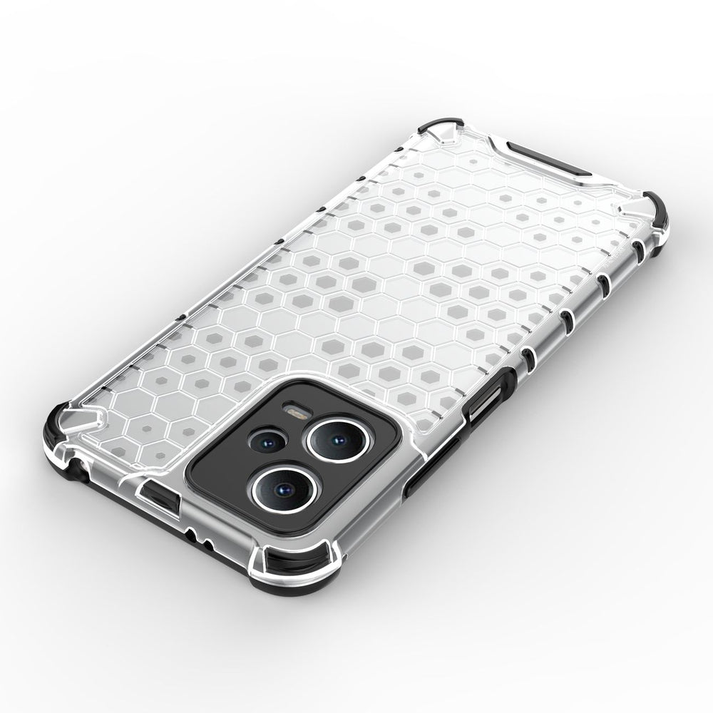 Honeycomb case til Xiaomi Redmi Note 12 5G / Poco X5 5G pansret hybrid cover sort