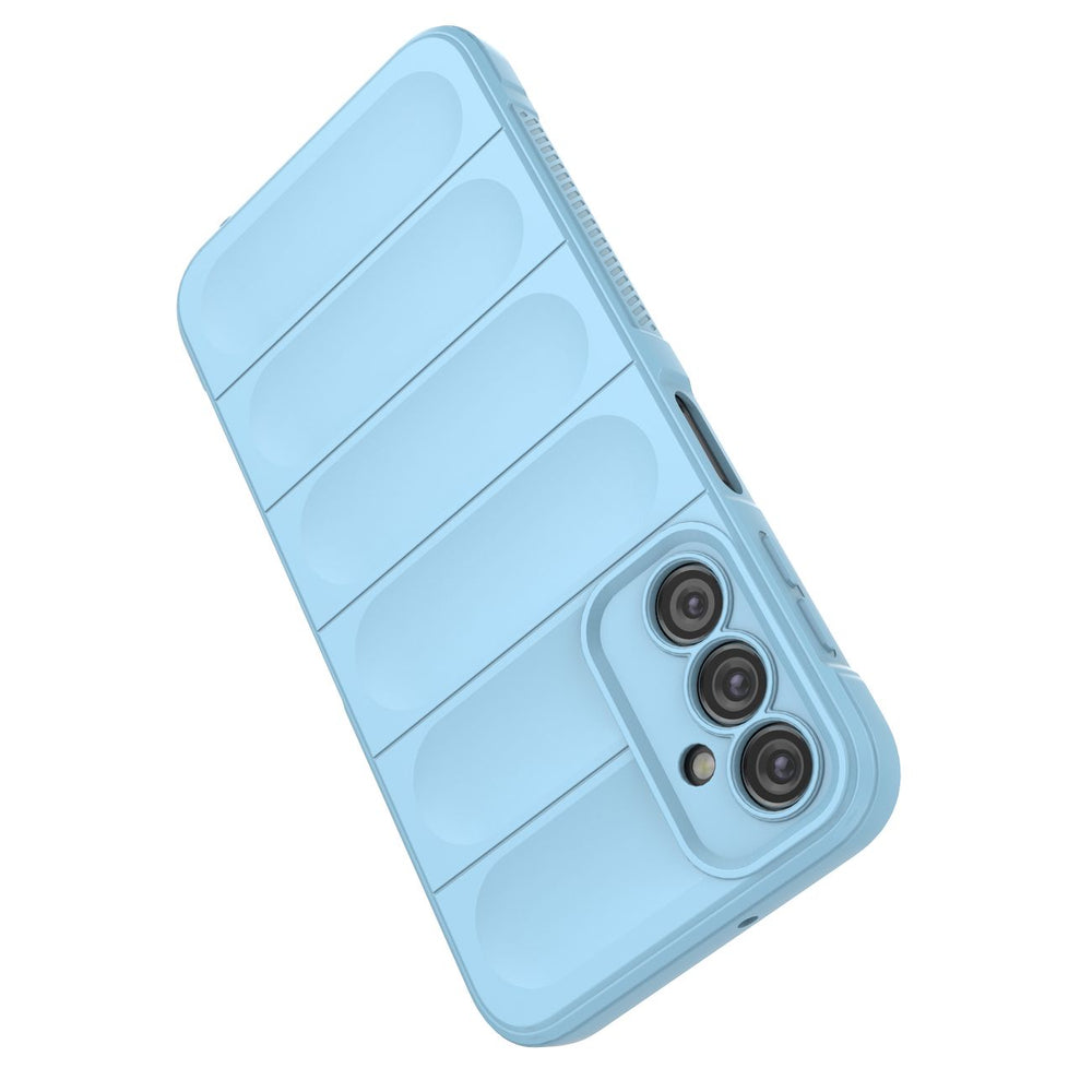 Magic Shield Case til Samsung Galaxy A24 4G fleksible pansrede cover lyseblå