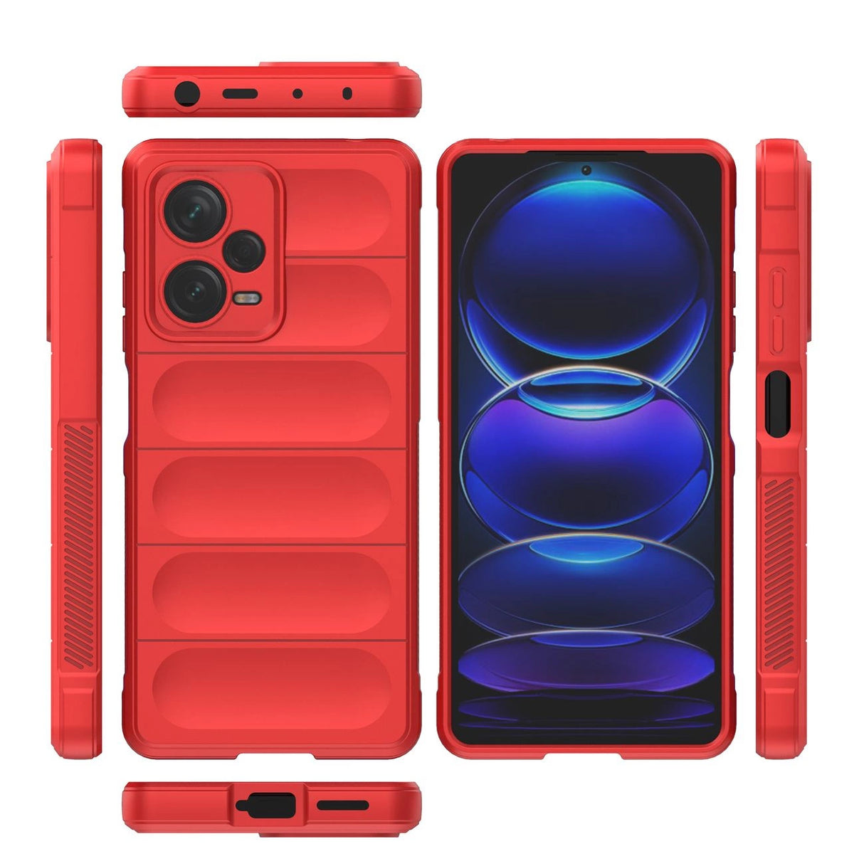 Magic Shield Case til Xiaomi Redmi Note 12 Pro+ fleksibelt pansret cover rød