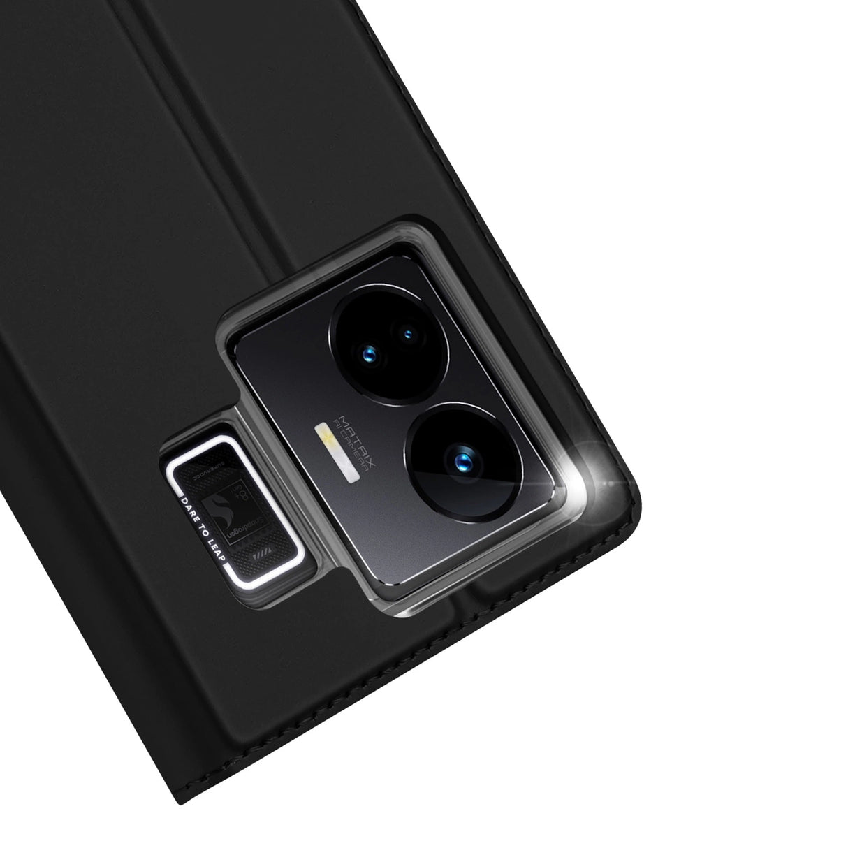 Dux Ducis Skin Pro Case til Realme GT Neo 5 / Realme GT3 Flip Cover Card Wallet Stand Black