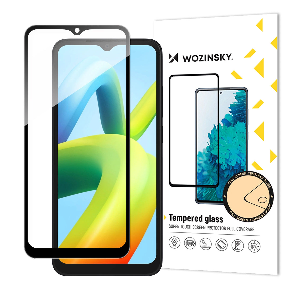 Wozinsky Full Glue tempereret glas til Xiaomi Redmi A2 / Redmi A1