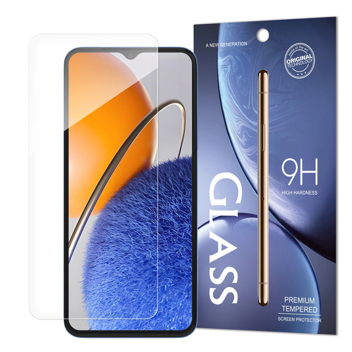 Standard tempereret glas tempereret glaskasse til Huawei nova Y61 9H