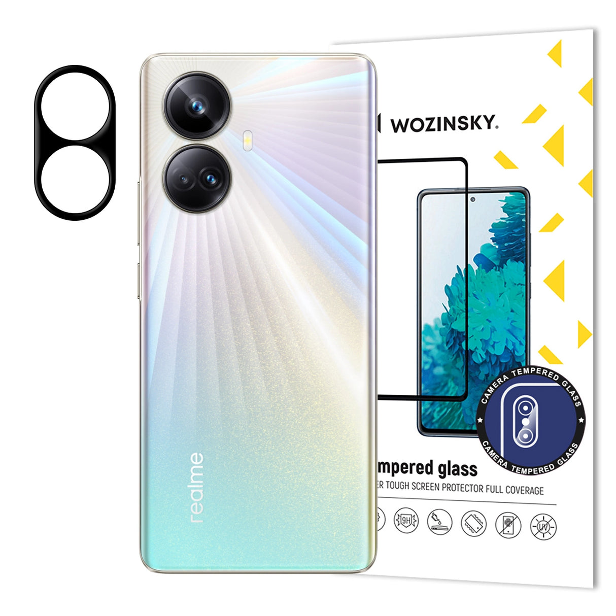 Wozinsky Full Camera Glass hærdet glas til Realme 10 Pro + til 9H kamera