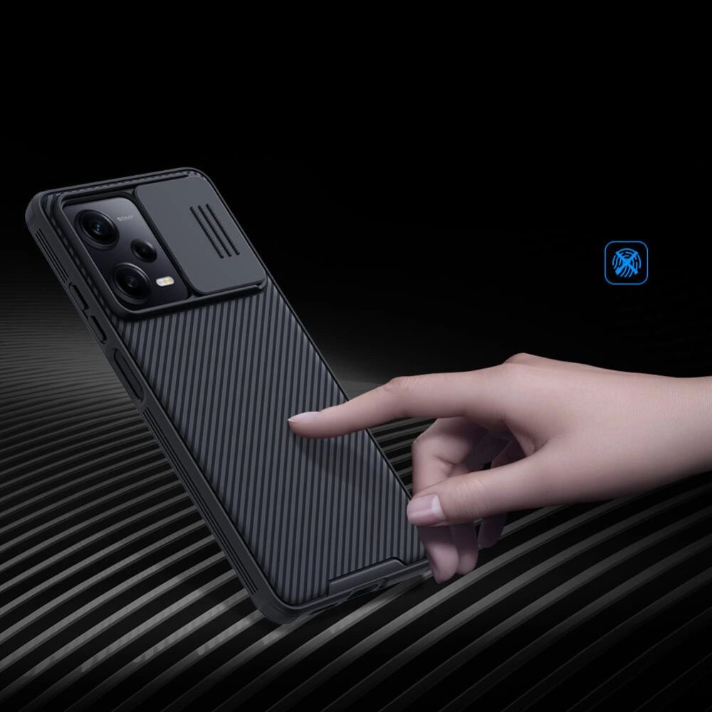 Nillkin CamShield Pro Case Case til Xiaomi Redmi Note 12 Pro / Poco X5 Pro 5G Cover med kamera beskytter sort