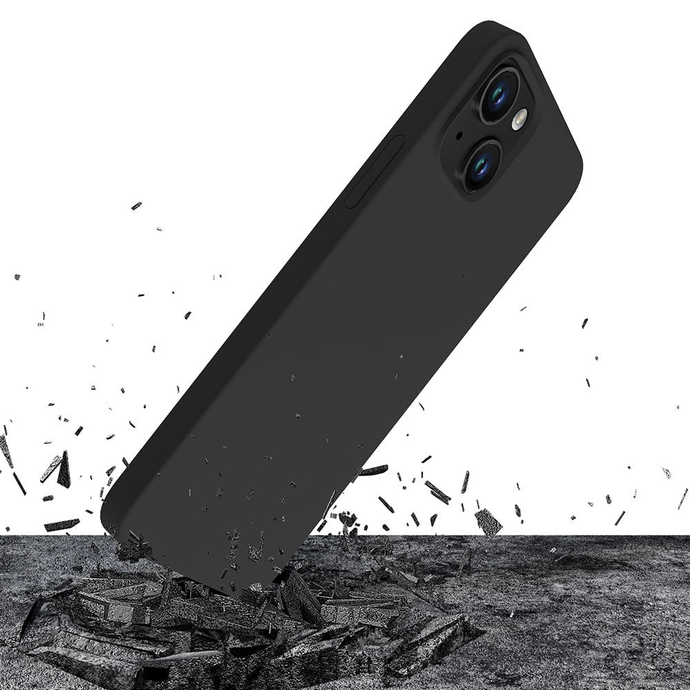 iPhone 13 case from the 3mk Silicone Case series - black
