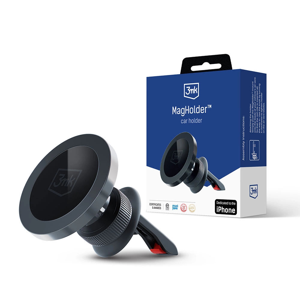 3mk MagHolder magnetisk bilholder til luftventil - sort