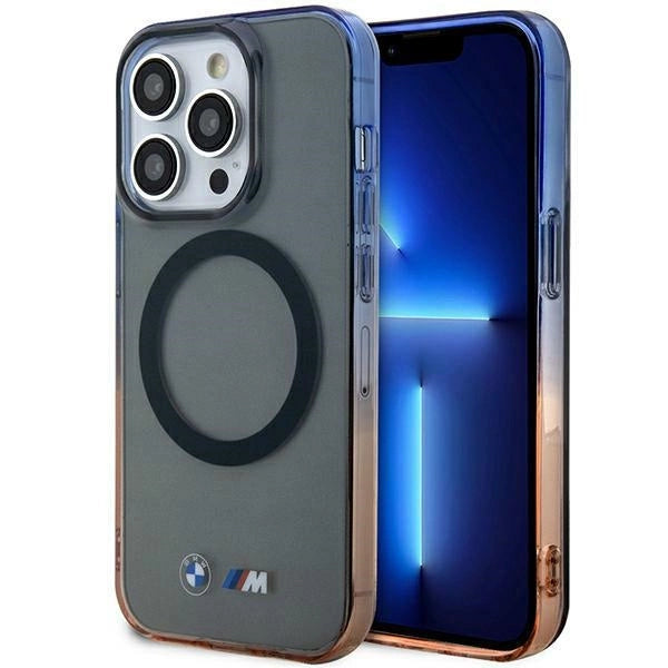Case BMW BMHMP14XHTGE iPhone 14 Pro Max 6.7" grå/grå hardcase Gradient Bumper MagSafe