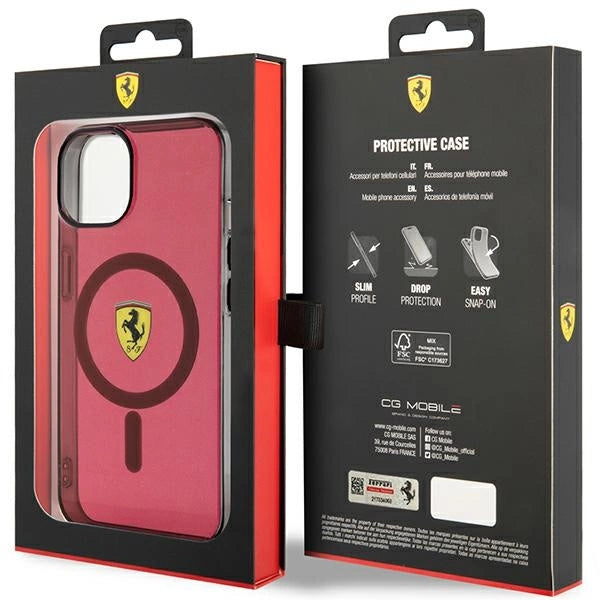 Ferrari FEHMP14SURKR iPhone 14 6.1" red/red hardcase Translucent Magsafe