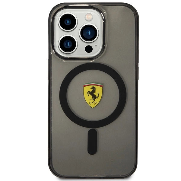 Ferrari FEHMP14XURKK iPhone 14 Pro Max 6,7" sort/sort hardcase Translucent Magsafe