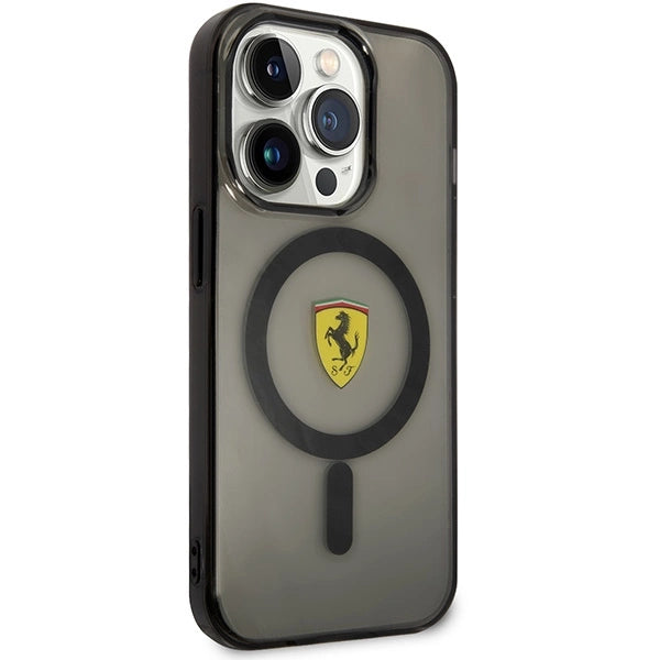 Ferrari FEHMP14XURKK iPhone 14 Pro Max 6,7" sort/sort hardcase Translucent Magsafe