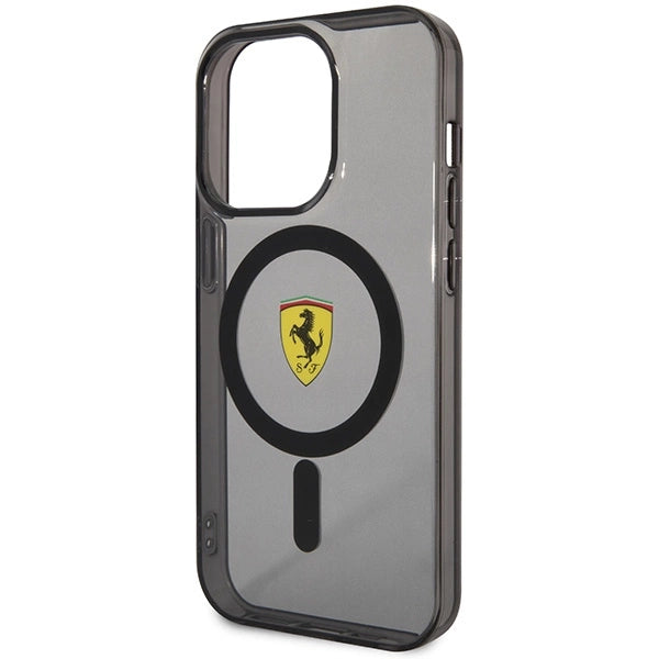 Ferrari FEHMP14XURKK iPhone 14 Pro Max 6,7" sort/sort hardcase Translucent Magsafe