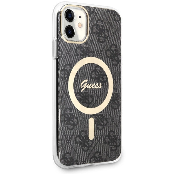 Guess GUHMN61H4STK iPhone 11 6.1" sort/sort hardcase 4G MagSafe