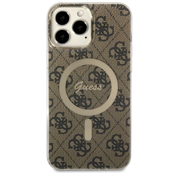 Guess GUHMP13XH4STW iPhone 13 Pro Max 6.7" brown/brown hardcase 4G MagSafe