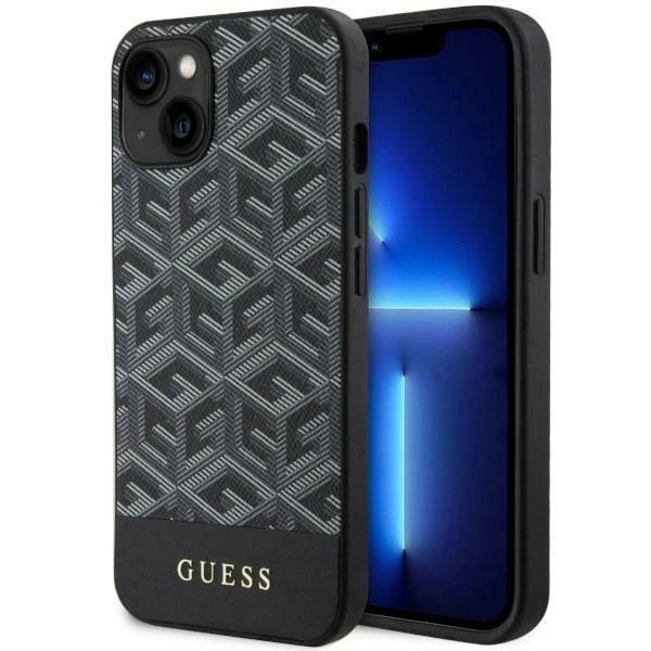 Guess GUHMP14MHGCFSEK iPhone 14 Plus 6.7" sort/sort hardcase GCube Stripes MagSafe