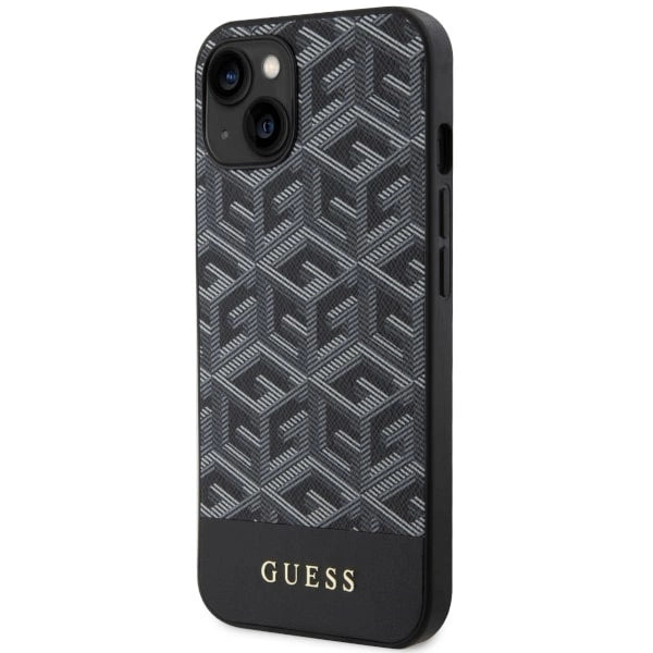 Guess GUHMP14MHGCFSEK iPhone 14 Plus 6.7" sort/sort hardcase GCube Stripes MagSafe