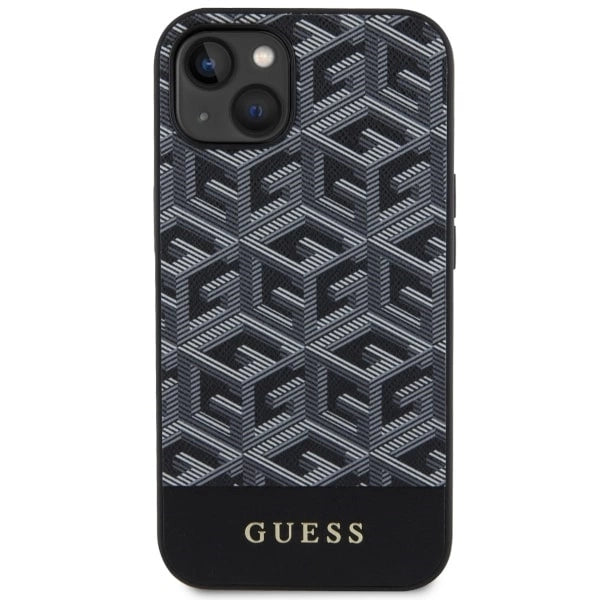 Guess GUHMP14MHGCFSEK iPhone 14 Plus 6.7" sort/sort hardcase GCube Stripes MagSafe