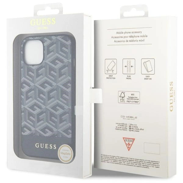 Guess GUHMP14MHGCFSEK iPhone 14 Plus 6.7" sort/sort hardcase GCube Stripes MagSafe