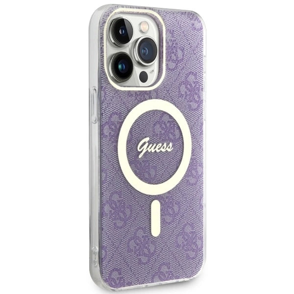 Guess GUHMP14XH4STU iPhone 14 Pro Max 6.7" lilla/lila hardcase 4G MagSafe