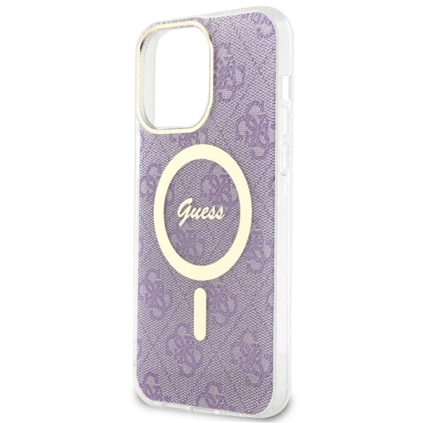 Guess GUHMP14XH4STU iPhone 14 Pro Max 6.7" lilla/lila hardcase 4G MagSafe