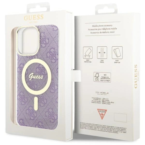 Guess GUHMP14XH4STU iPhone 14 Pro Max 6.7" lilla/lila hardcase 4G MagSafe