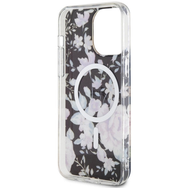 Guess GUHMP14XHCFWSK iPhone 14 Pro Max 6.7" black/black hardcase Flower MagSafe