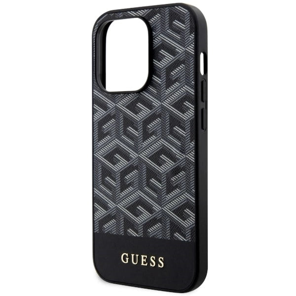 Guess GUHMP14XHGCFSEK iPhone 14 Pro Max 6.7" black/black hardcase GCube Stripes MagSafe