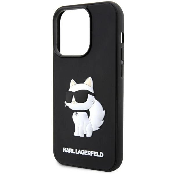Karl Lagerfeld KLHCP14L3DRKHNK iPhone 14 Pro 6.1" black/black hardcase Rubber Choupette 3D