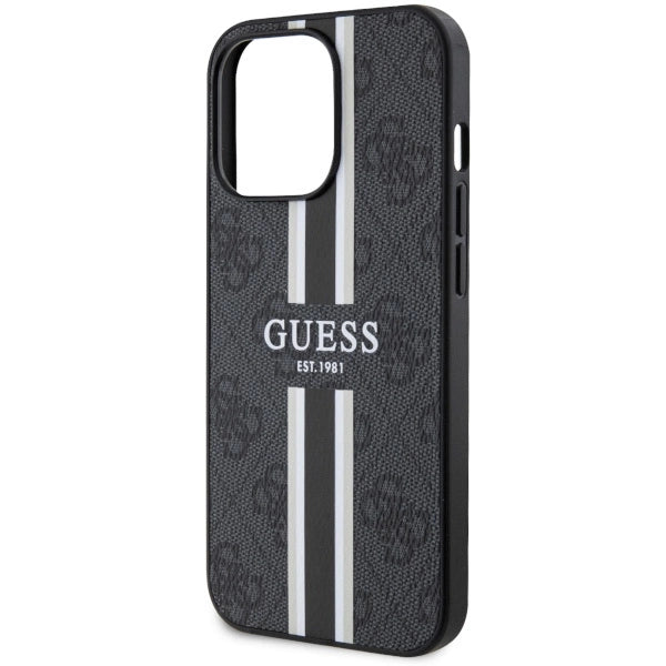 Guess GUHMP13XP4RPSK iPhone 13 Pro Max 6.7" black/black hardcase 4G Printed Stripes MagSafe