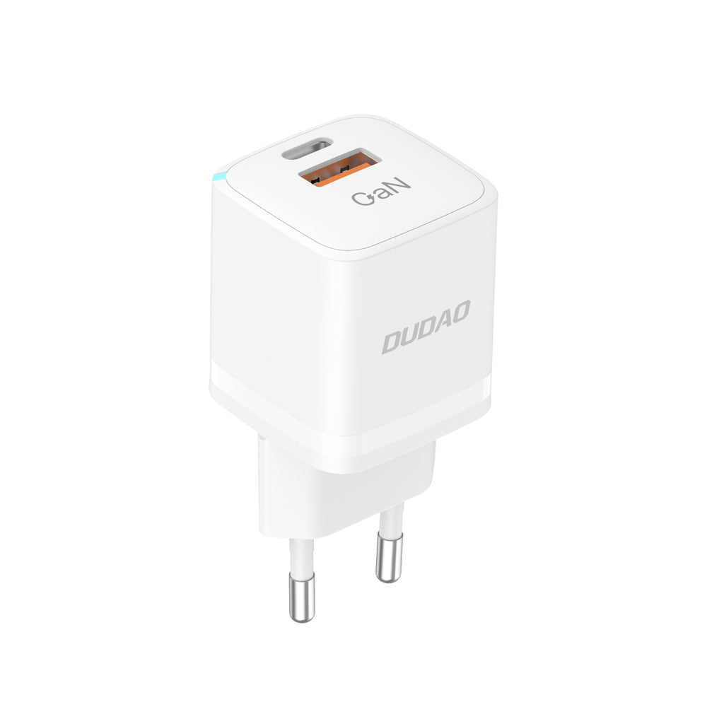 Vægladning GaN 33W PPS USB C/USB Dudao A13Pro - hvid
