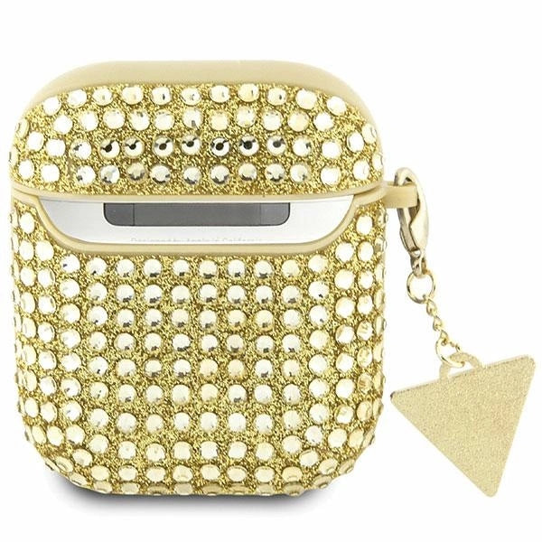 Guess GUA2HDGTPD AirPods 1/2 cover guld/guld Rhinestone Triangle Charm