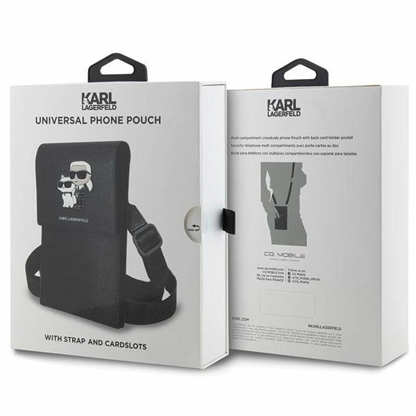 Karl Lagerfeld Handbag KLWBSAKCPMK black/black Saffiano Karl & Choupette