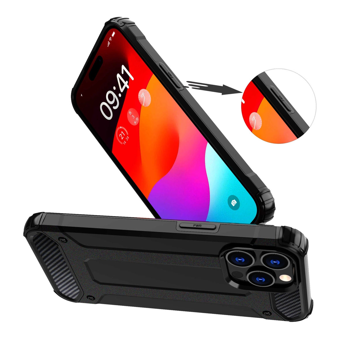 iPhone 15 Pro Max Hybrid Armor case - blue