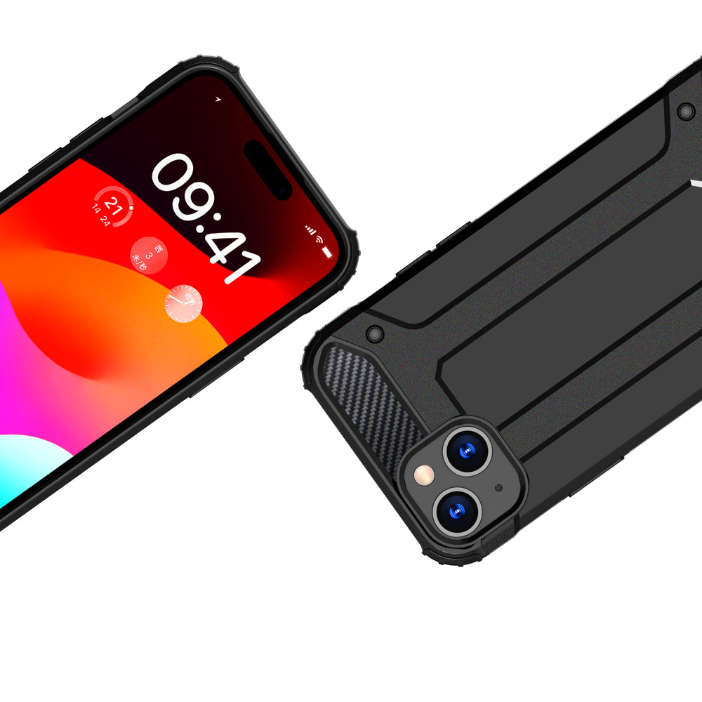 iPhone 15 Plus Hybrid Armor case - blå