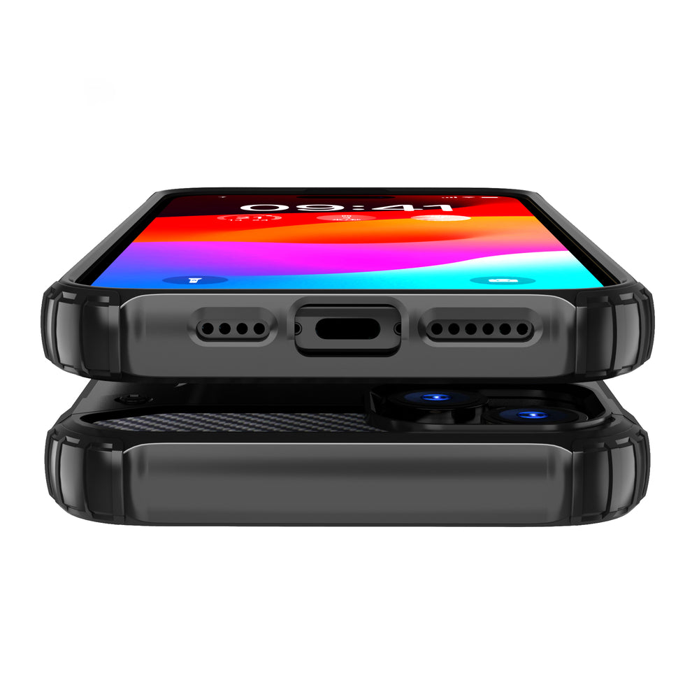 iPhone 15 Plus Hybrid Armor case - blå