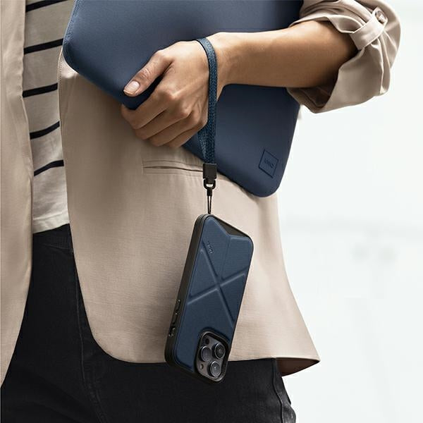 Uniq Transforma Magclick opladningsfoder til iPhone 14 Plus - blå