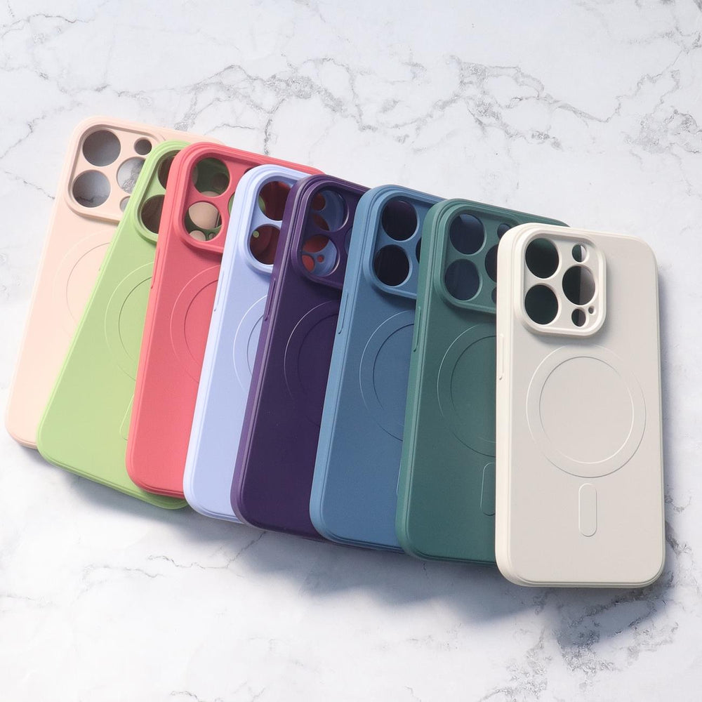 MagSafe Kompatibel Silicone Case til iPhone 15 Plus Silicone Case - sort