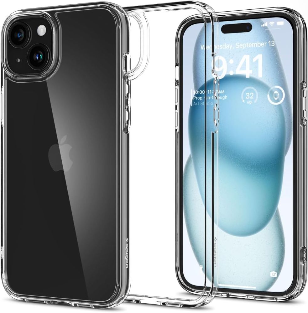 Spigen Ultra Hybrid Iphone 15 Krystalklar