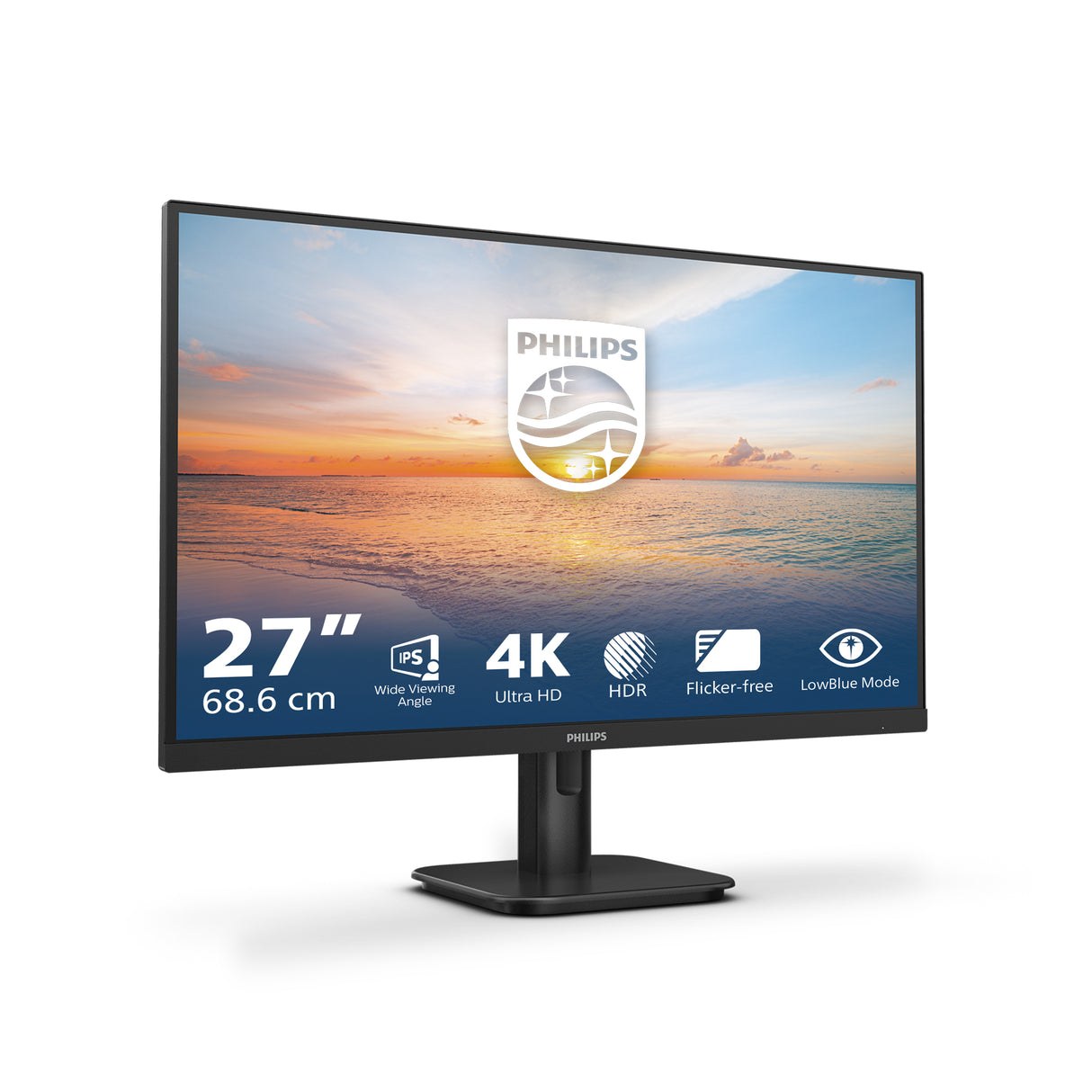 Philips 27E1N1800A/00 computerskærm 68,6 cm (27") 3840 x 2160 pixel 4K Ultra HD LED Sort